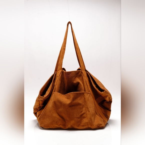 Free People NWOT Large MEGA Corduroy Tote - Picture 3 of 16